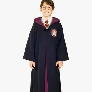 Harry Potter Gryffindor Hooded Hogwarts Uniform Robe with Crest